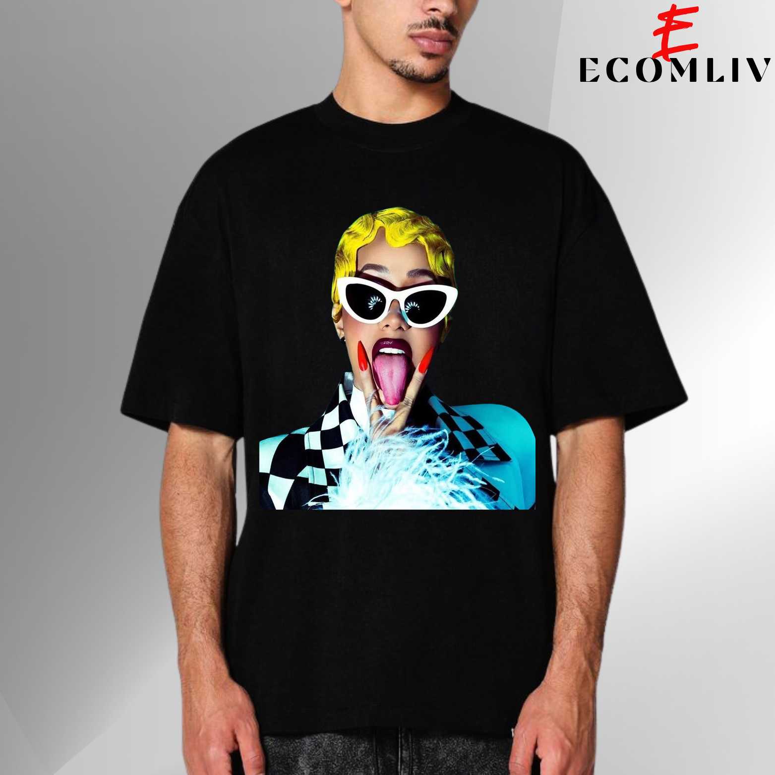 Cardi B Rapper Streetwear Tee, Unisex Music T-Shirt